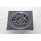 Kingston Brass BSF6360C Watercourse Floral 4" Square Grid Shower Drain, Chrome BSF6360C - alternate 2